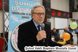 ŞUHUT VAKFI 11 MAYIS 2024 CUMARTESİ GÜNÜ,  İSTİŞARE TOPLANTISI YAPACAK