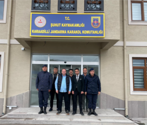 Kaymakam İzzet Cem Eser, Karaadilli  Jandarma Karakol İnşaatını İnceledi