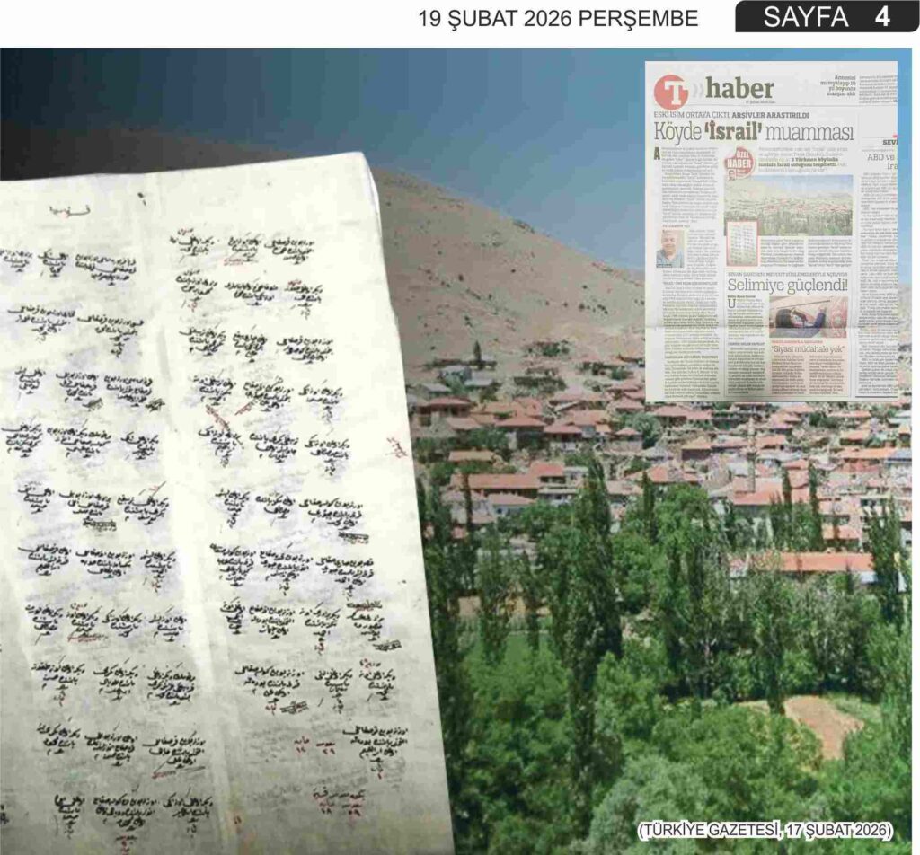 Köyde ‘İsrail’ muamması: Eski isim ortaya çıktı, arşivler araştırıldı – TÜRKİYE GAZETESİ HABERİ