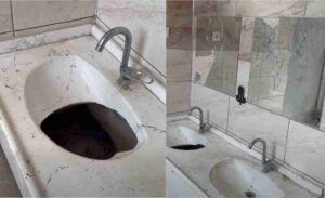 ŞUHUT’TAN TEPKİ ÇEKEN GÖRÜNTÜLER: TUVALETLERİ KIRIP DÖKEN PSİKOPATLARLA AYNI ŞEHİRDE YAŞAMAKTAN UTANIYORUZ