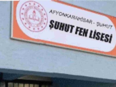 AFYON İL MERKEZİ İKİNCİ FEN LİSESİNE KAVUŞUYOR DARISI ŞUHUT’UN BAŞINA