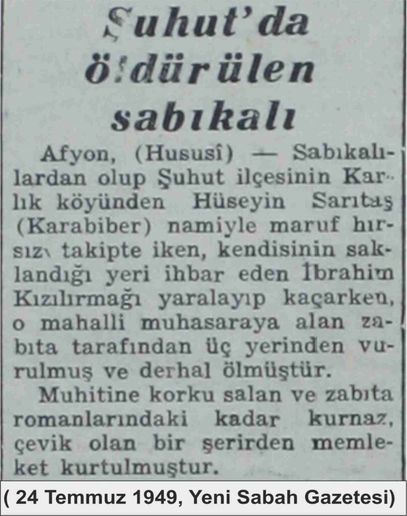 BİR ŞUHUT POLİSİYESİ: NAMI DİĞER KARABİBER