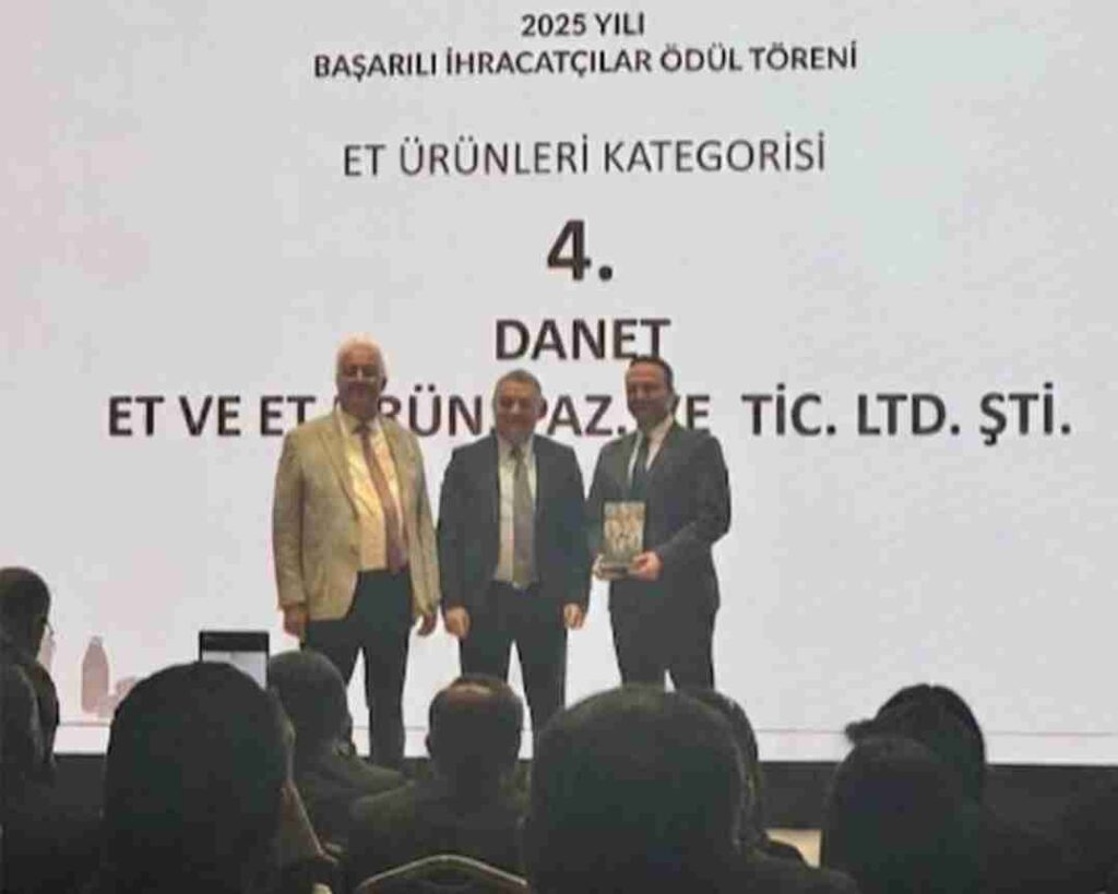 DANET, TÜRKİYE’NİN İLK 5 ET İHRACATÇISI ARASINDA