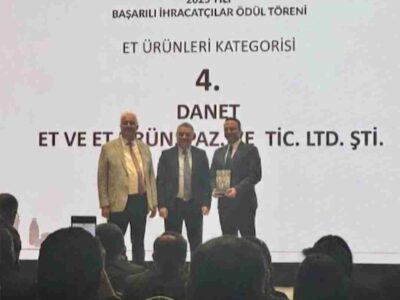DANET, TÜRKİYE’NİN İLK 5 ET İHRACATÇISI ARASINDA