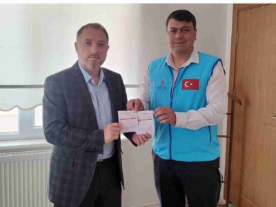 İlçe Müftüsü Ali Üney’den Türkiye Diyanet Vakfı’na 2 Adet Kurban Bağışı