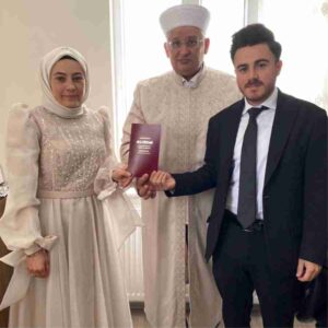 Şuhut İlçe Müftülüğünde Gerçekleştirilen Nikâh Merasiminde Genç Çiftin Mutluluğuna Ortak Olundu