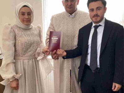 Şuhut İlçe Müftülüğünde Gerçekleştirilen Nikâh Merasiminde Genç Çiftin Mutluluğuna Ortak Olundu