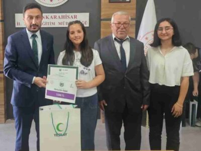 Şuhutlu Öğrencilerden Büyük Başarı: Yeşilay Yarışmasında İki İl Birinciliği