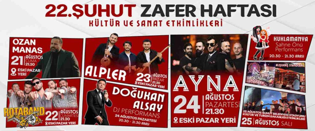 ŞUHUT’TA ZAFER HAFTASI İÇİN GERİ SAYIM BAŞLADI