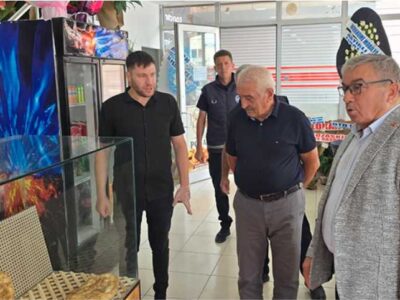 BAŞKAN ÖZAŞKIN’DAN HASNUR TAŞFIRINEKMEĞİ’NE HAYIRLI OLSUN ZİYARETİ