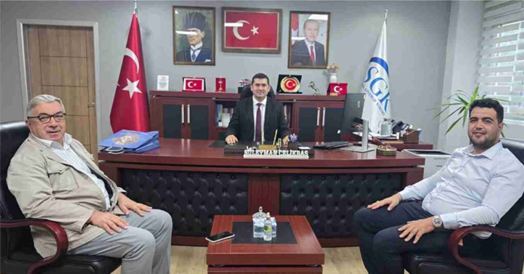 BAŞKAN ÖZAŞKIN’DAN SGK İL MÜDÜRÜ ÇELİKBAŞ’A ZİYARET